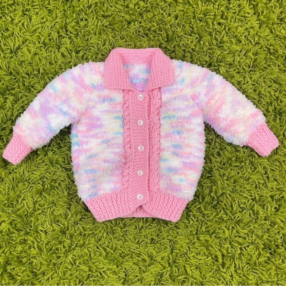 VINTAGE BABY HAND KNIT SWEATER INFANT